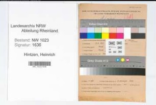 Entnazifizierung Heinrich Hintzen , geb. 09.05.1913 (Ingenieur)