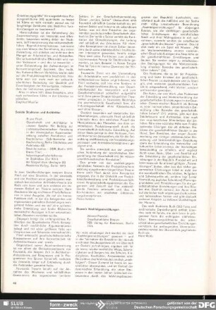 Soziale Strukturen und Architektur: Bruno Flierl „Gesellschaft und Architektur in unserer Epoche“ : Rezensionen