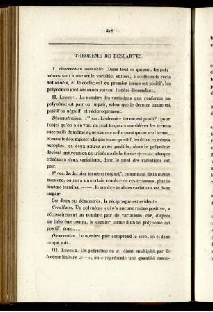 Théorème de descartes.