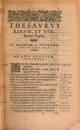 Thesaurus rerum et verborum Virgilii