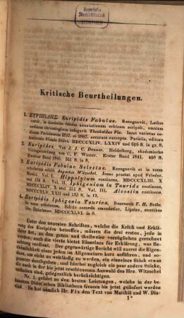 Neue Jahrbücher für Philologie und Pädagogik. 50 = Jg. 17. 1847