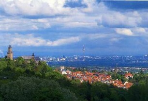Kronberg - Blick nach Frankfurt