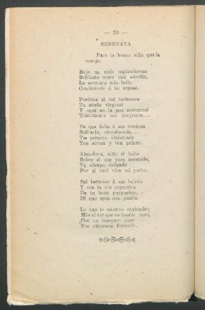 Serenata : Para la buena niña que la recoja.