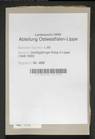 Kriegskontributionsrechnungen 1634-1640