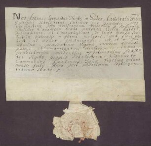 Documentum emancipationis Johann Ferdinand von Rollingen.