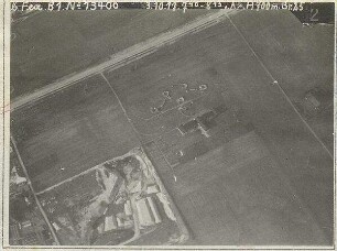 Flakbatterie westlich der Straße Freimann-Fröttmanning bei Schwabinger Friedhof (700 m)
