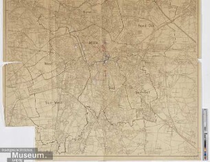 Plan der Messestadt Leipzig