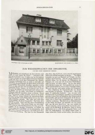 Zum Wiedererwachen der Ornamentik