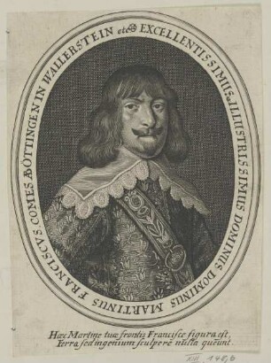 Bildnis des Martinus Franciscvs ab Öttingen in Wallerstein