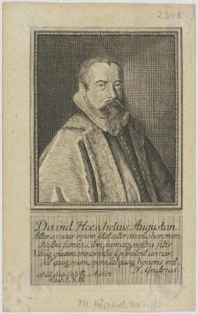 Bildnis des David Hoeschelius