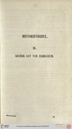 Historienbibel. II. Richer Got von Himelrich