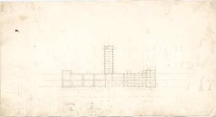 Neureuther, Gottfried von; Würzburg; Universitätsbibliothek - Grundriss