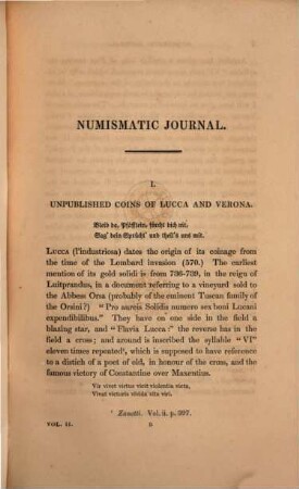The Numismatic journal, 2. 1837/38