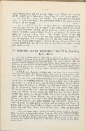 54. Mykonius und der Ablaßhändler Tetzel in Annaberg. 1508-1510.