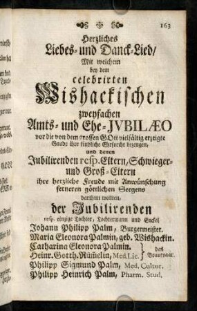 163-218, Herzliches Liebes und Danck-Lied...