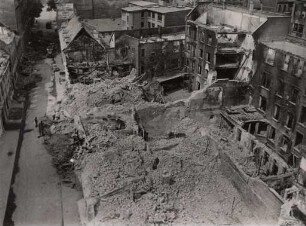 Zerstörungen Zweiter Weltkrieg. Erbprinzenstraße/Rondellplatz