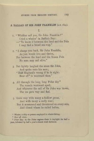 A ballad of sir John Franklin