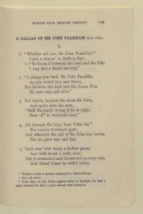 A ballad of sir John Franklin