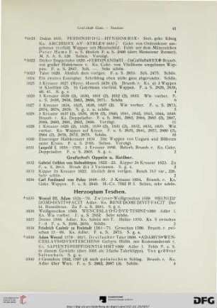 Grafschaft Oppeln u. Ratibor (Nr. 1032-1034)