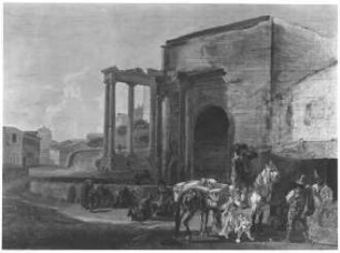 Das Forum Romanum mit dem Septimius Severus-Bogen