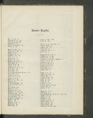 Namen-Register.