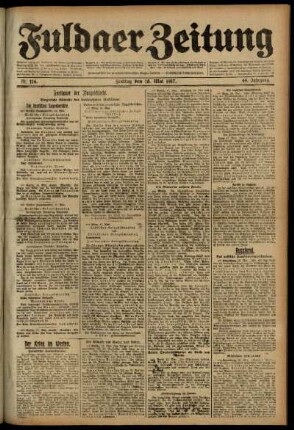 Ausgabe vom Freitag, den 18. Mai 1917.