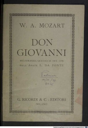 Don Giovanni ossia il dissoluto punito