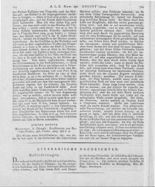 Paulus, E. F. C.: Erzählungen. Heidelberg: Oswald 1823