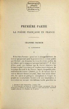 Les origines de la poésie lyrique en France au moyen âge : Études de littérature française et comparée suivies de textes inédits