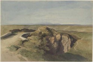 Landschaft mit Brücke an der Porta Pia bei Rom