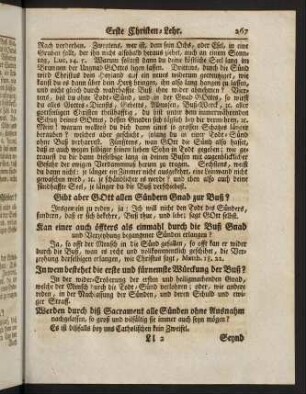 267-368, Vierzehn Christen-Lehren von dem vierten heiligen Sacrament, nemlich von der Buß und Beicht