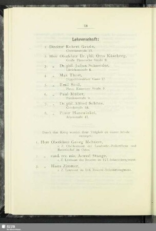 Lehrerschaft