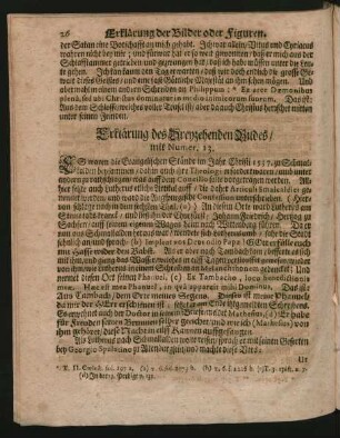 Erklärung des Dreyzehenden Bildes/ mit Numer. 13.