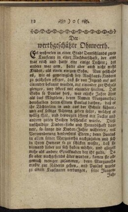 Der werthgeschätzte Ohnwerth.