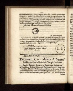Adjunctum Num. 21.