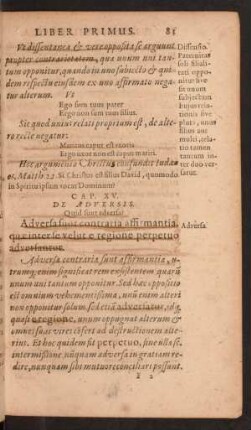 Cap. XV. De Adversis.