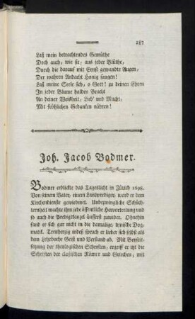Joh. Jacob Bodmer