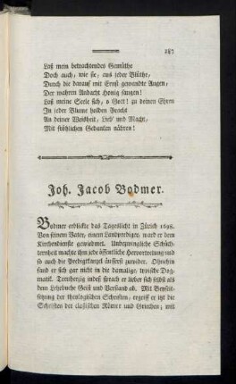 Joh. Jacob Bodmer