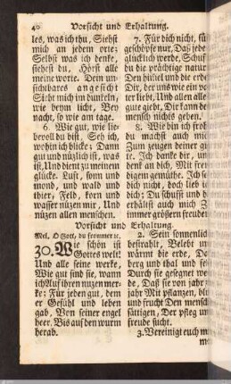 Vorsicht und Erhaltung.