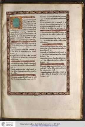 Quinta Asie tabula continet Assyriam, Susianam, Medos, Persidem, Hyrcaniam, Parthiam et Carmaniam desertam...