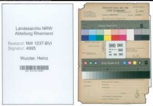 Entnazifizierung Heinz Wurzler , geb. 02.06.1904 (Stadtbaurat)
