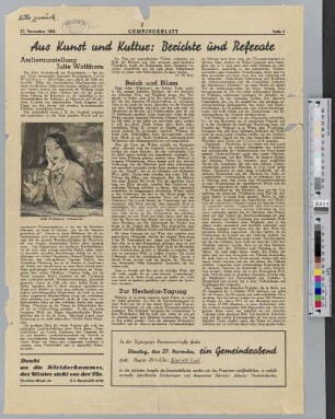 Atelierausstellung Julie Wolfthorn