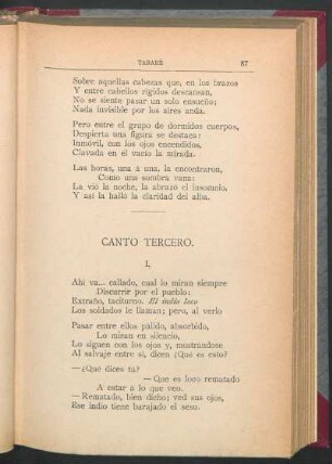 Canto tercero