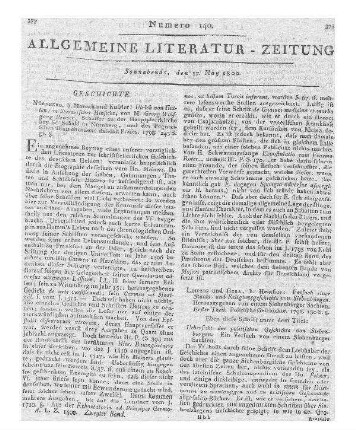 Panzer, G. W. F.: Ulrich von Hutten. In litterarischer Hinsicht. Nürnberg: Monath & Kußler 1798
