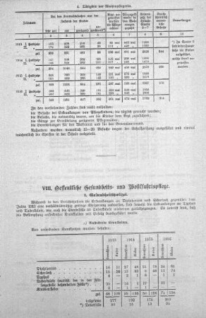 VIII. Oeffentliche Gesundheits- und Wohlfahrtspflege