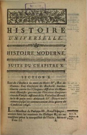 Histoire Universelle, Depuis Le Commencement Du Monde Jusqu'a Présent, 91. Contenant la fin de l'Histoire der Venise, et le commencement de celle de Florence, jusqu'en l'année 1334