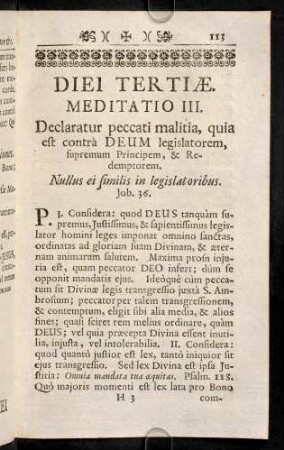 113-123, Meditatio III