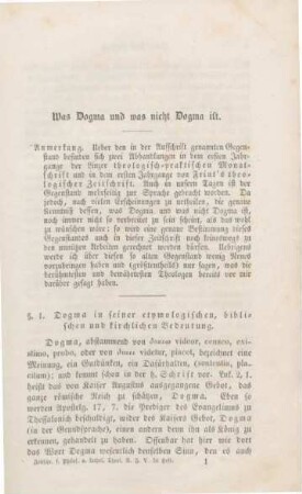 1-20 Was Dogma und was nicht Dogma ist