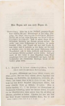 1-20 Was Dogma und was nicht Dogma ist