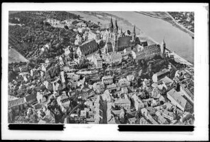 Meißen an der Elbe, Jahrtausendfeier 1929, Luftbild